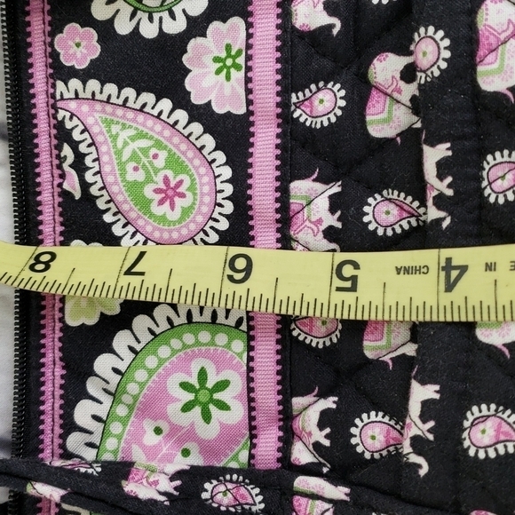 Vera Bradley Pink Elephants 2007 Med Shoulder Bag VGUC Clean - Picture 7 of 16